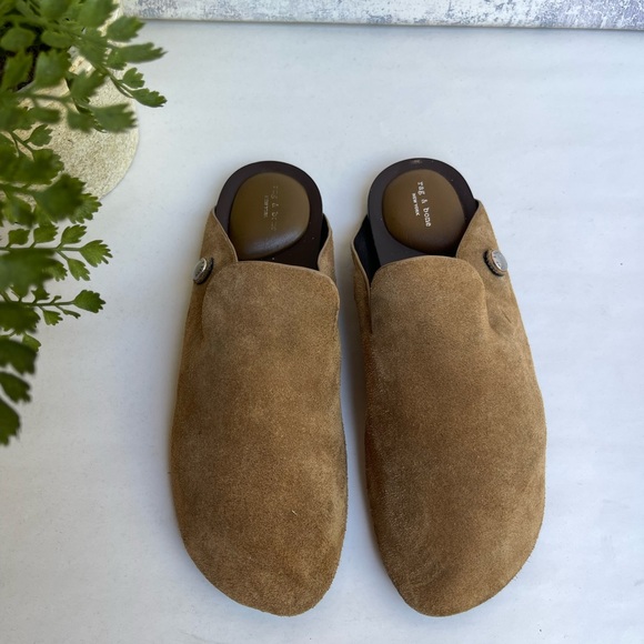 rag & bone clogs ansley golden brown size 37 - Picture 5 of 14